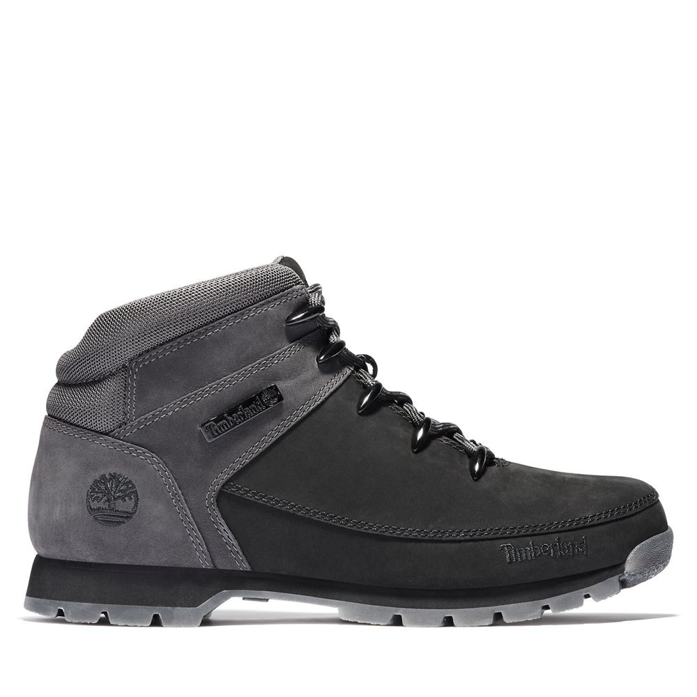 Timberland Mens Hiking Boots Euro Sprint - Black - India BO1069574